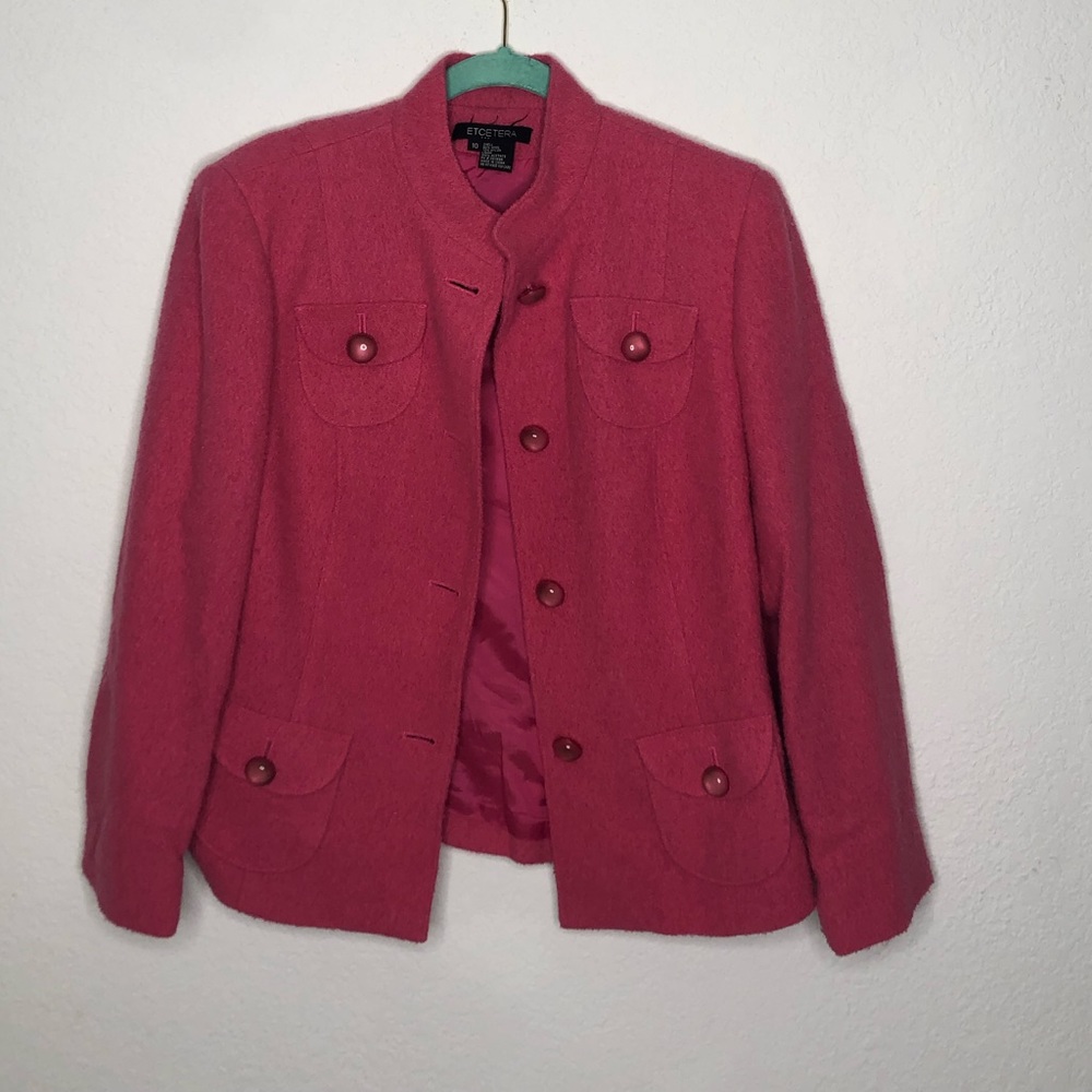 ETCETERA pink wool jacket